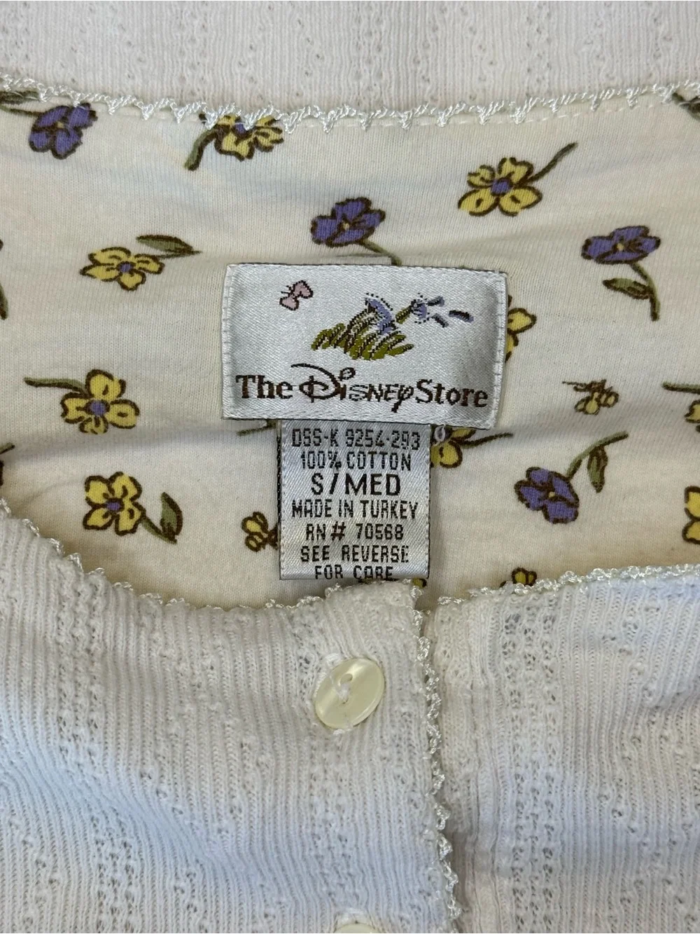 Vintage Disney Store 100% Cotton Winnie the Pooh Nightshirt in Size M D2 - Picture 5 of 8